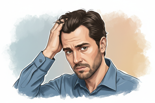 Illustration des causes de la chute de cheveux chez la femme et l'homme — guide INSTANKINÉ