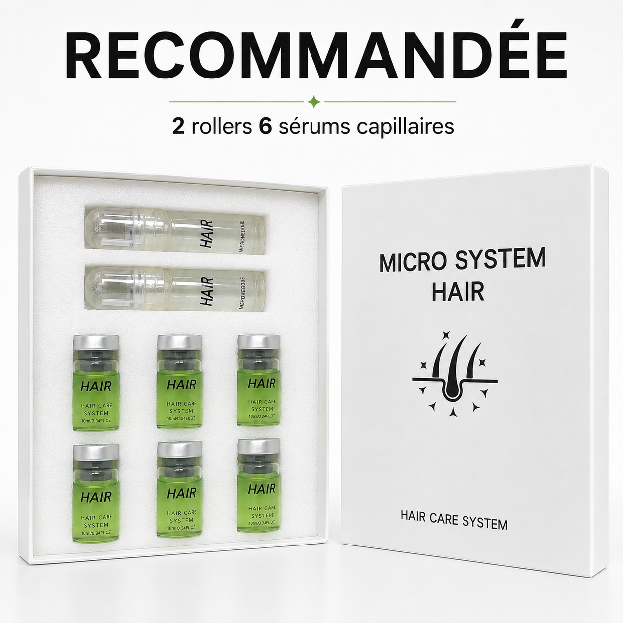 Cheveux plus denses en 4 semaines