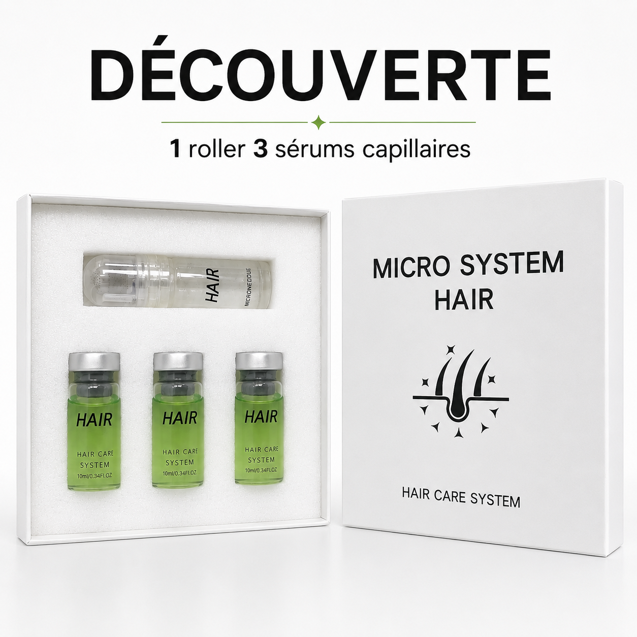 Cheveux plus denses en 4 semaines